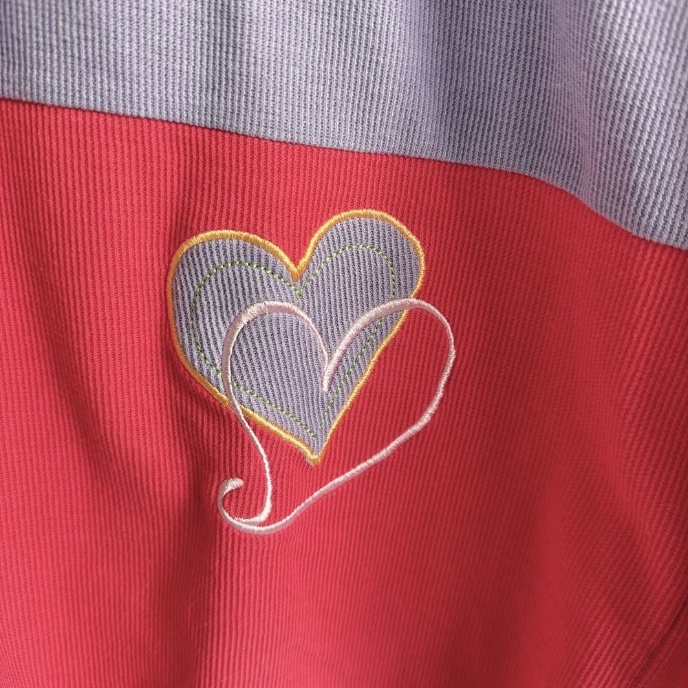 Vintage 90s Womens Cardigan Large Cottage Core Valentines Embroidered Hearts - Picture 7 of 10